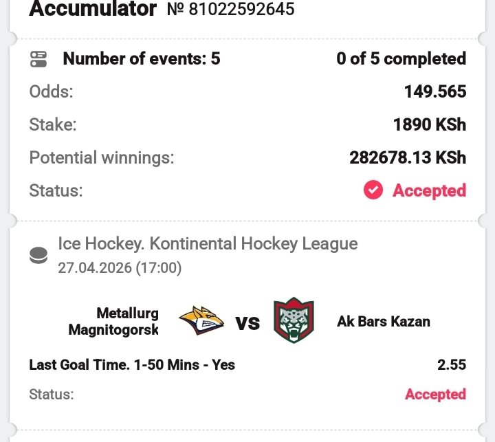 King_ofOdds's tweet image. 🚨DBbet🚨
♻️ last goal minutes 👌👌
🎯149 Odds
🔱ICE HOCKEY 🏒 
    We got to try 💪💪
  #Register here🔰🔰
REG📲📲 dbbt.me/pg2ca54
#Promocode 👉DBO 
#Boookingcode📲73VK4
DownloadApp📲📲 dbbt.me/xt09gfx
Telegram link 🔗 🔰🔰
      t.me/highstakers_ar…