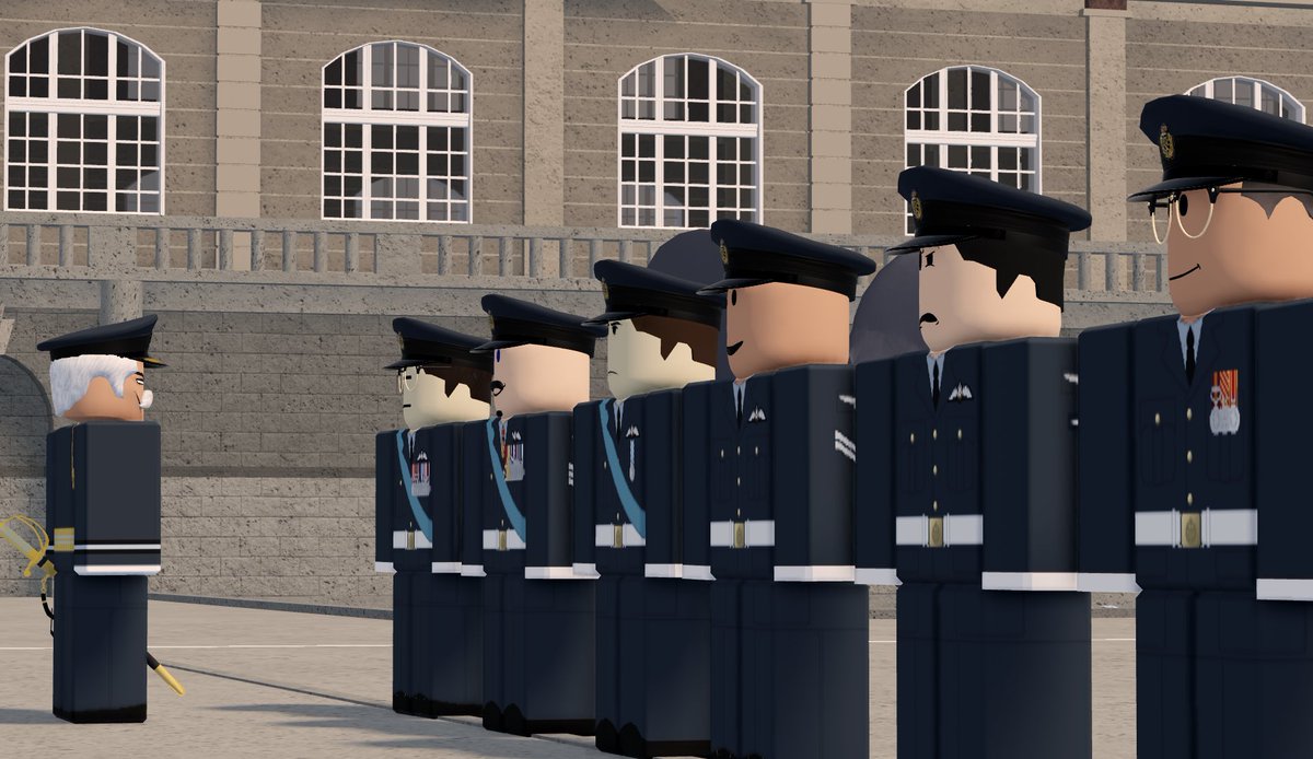 MODRblx_'s tweet photo. 📷 🇬🇧 At Britannia Royal Naval Collage in Dartmouth, the British Armed Forces formed up on the Parade Square for the Bi-Weekly BAF Inspection. 

The BAF wide inspection is a long standing tradition, in which the General Staff review activity and speak directly to the troops. https://t.co/iN7yzEGpPN
