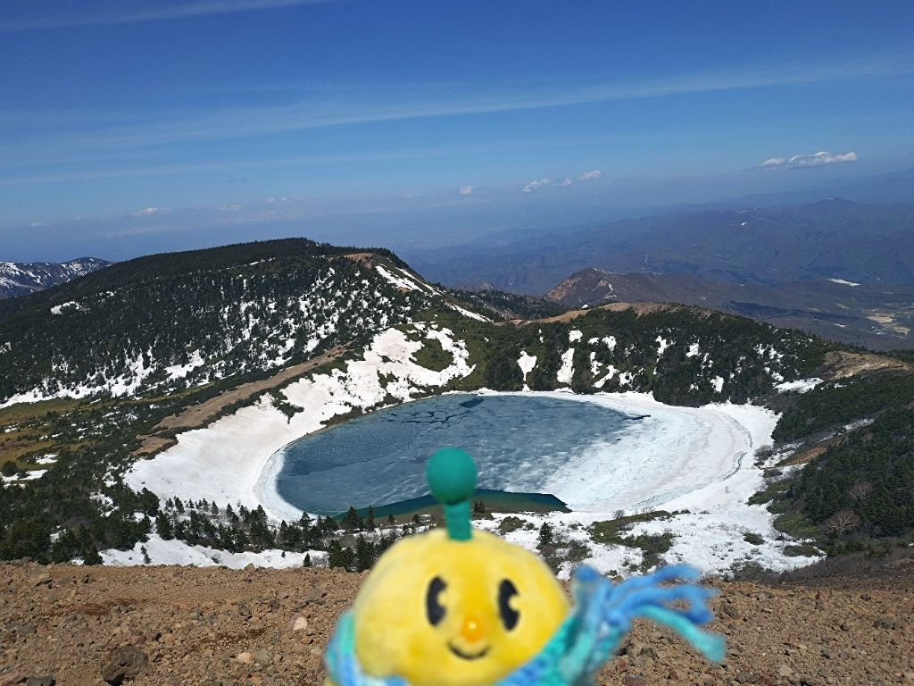 FromKibitan's tweet image. 魔女の瞳を見てきたよ！深い青色がきれいだね！
#福島県　#Fukushima #Japan #キビタン  #福島県公式キャラクター　#魔女の瞳