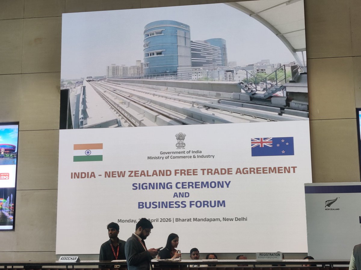 Stage set for India, New Zealand FTA signing ceremony