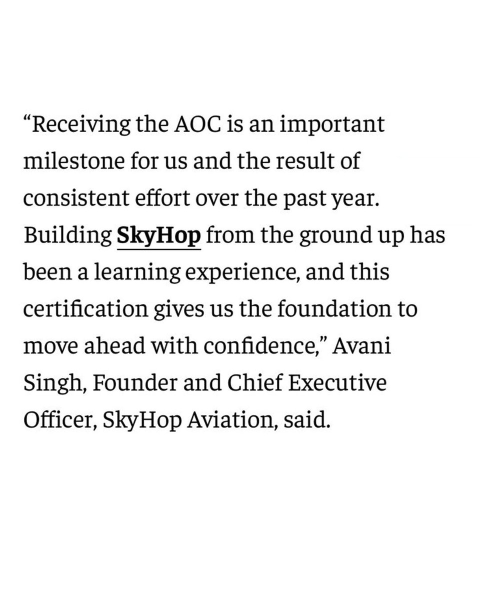 SkyHop Aviation Private Limited tweet media