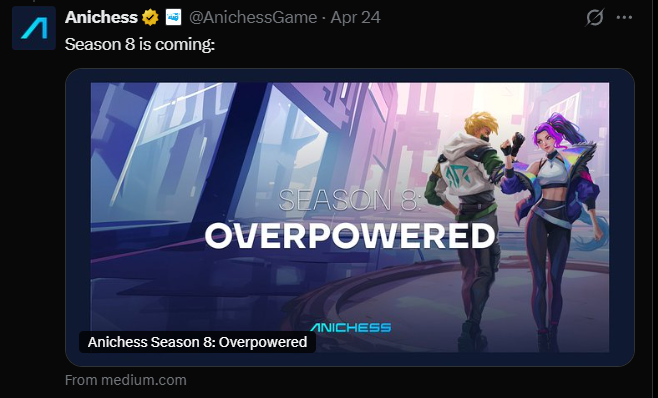 BBillybol's tweet photo. @AnichessGame is a Community-driven, next generation, magical chess game. https://t.co/Vdqxk7wgOu
