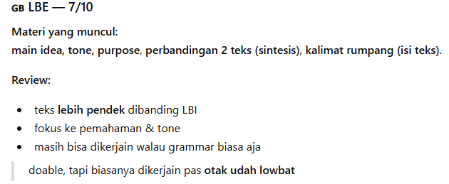 fun_math21's tweet photo. RANGKUMAN REVIEW DAN TESTIMONI UTBK 2026 DAY 6 - 7

Gua udah riset dan baca banyak review pejuang UTBK di X. Setelah gua analisa + dibantu dirapiin tulisannya sama AI, beginilah hasilnya... https://t.co/fSTeP6p4Wk