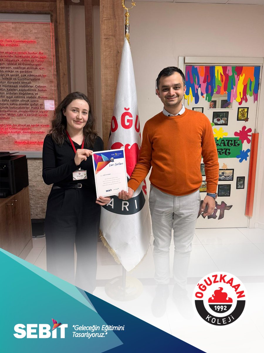 Sebitegitim's tweet photo. Eğitimde dönüşüme destek veren, SEBİT eğitim çözümlerini etkin ve verimli şekilde kullanan Oğuzkaan Koleji yönetici ve öğretmenlerine teşekkür ederiz.
 
#GeleceğinEğitiminiTasarlıyoruz https://t.co/aEZ9BI77w1