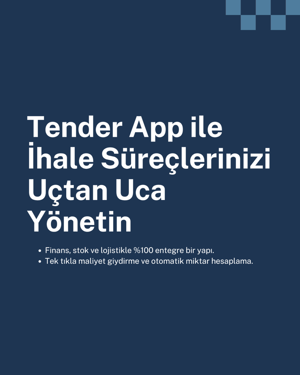 InfotekAS's tweet photo. Manuel hesaplamalar, döviz kuru riskleri ve kopuk veri akışı artık geride kaldı. Tender App ile finans, stok ve lojistik süreçlerinizi %100 entegre bir yapıda, uçtan uca yönetin. https://t.co/GHT4scygSf