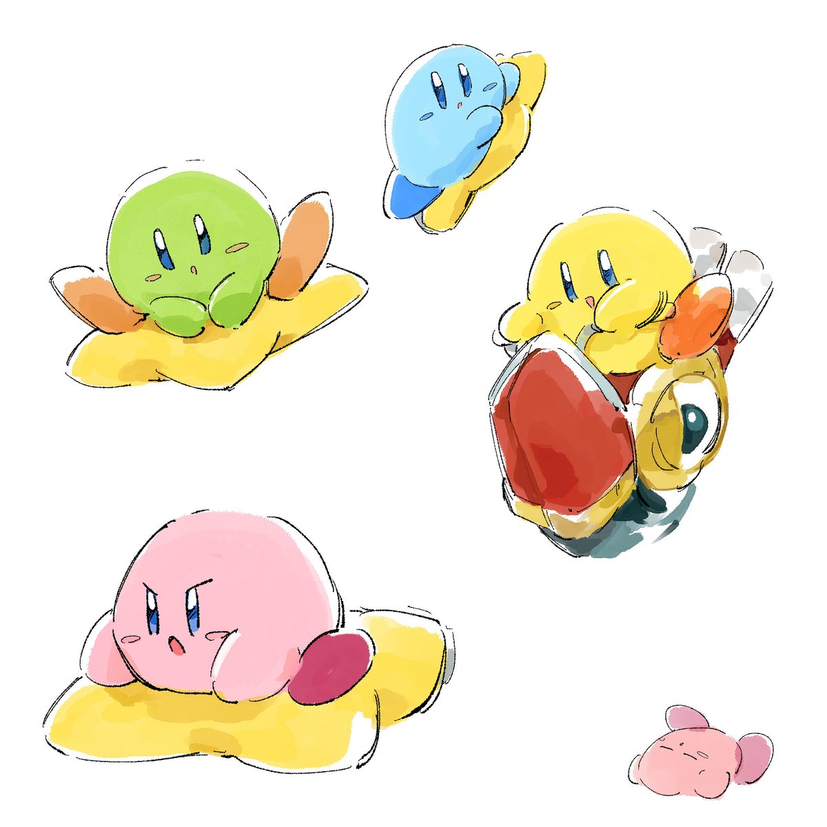 5hanwak_'s tweet photo. 前に描いた落書きがたまたまキービィとウィリーのペア👀
マルチカラーのぬいかわいい
他の子に乗せてあげられるのが良すぎる😭
（再掲） https://t.co/dlmP9I6TFh