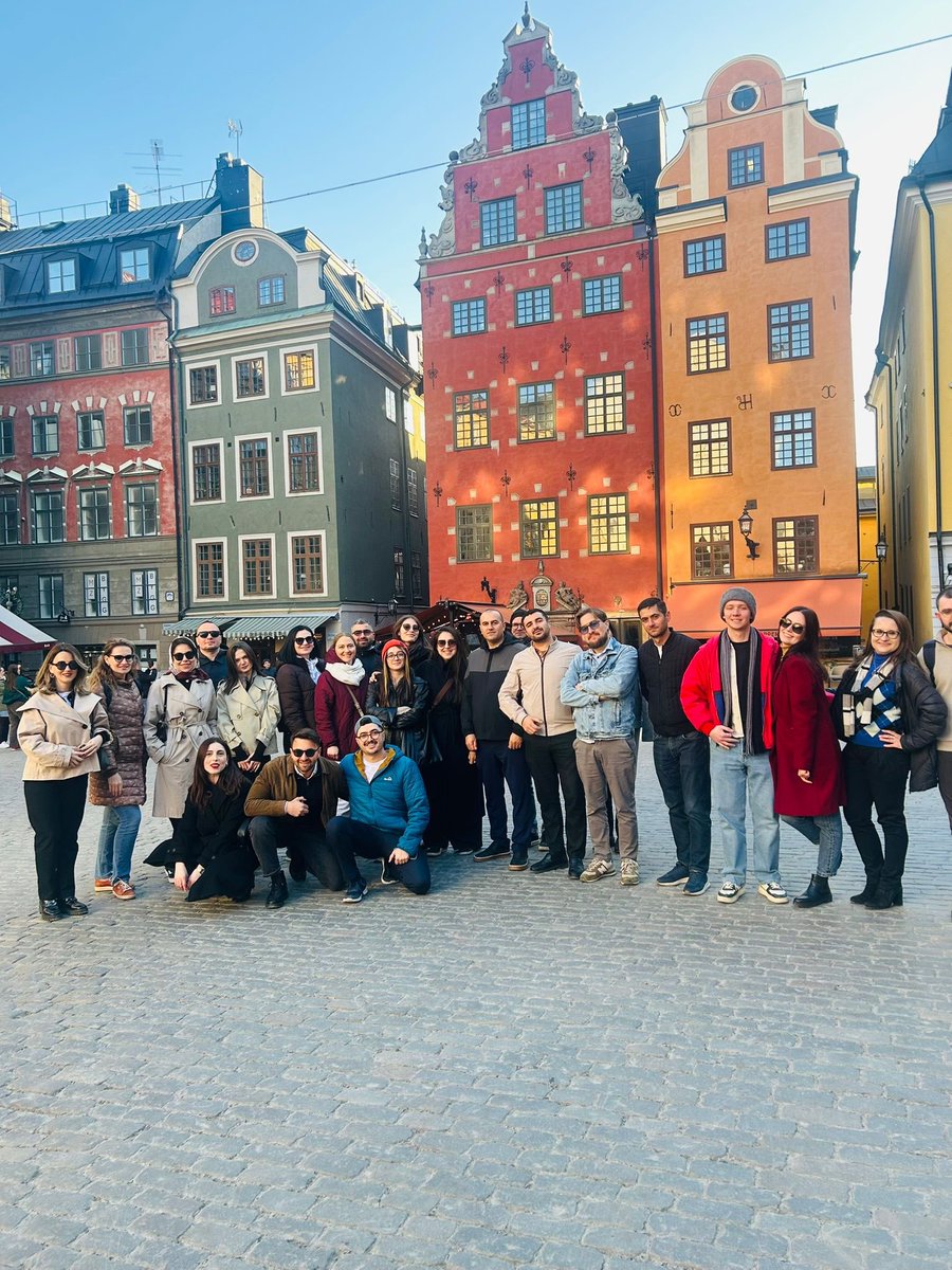 AnnaGvarishvili's tweet photo. I spent the last week in beautiful Stockholm together with some of the coolest people from the Eastern Partnership countries as part of the Swedish Institute’s SAYP program, co-organized with Södertörn University. It was a full week of productive meetings with diverse institutions and organizations, as well as state agencies, that brought me closer to understanding how this unique Scandinavian model works.

Beyond all the fun and insights, there were moments of restrained tears for me. I still have a very hard time adjusting to the fact that, from being a leader in development in the region, Georgia has become a country now excluded from many major projects and programs. It honestly cut deep to speak about democratic backsliding rather than being proud of my country’s achievements, as representatives of other countries do.

However, this pain has also motivated me to do whatever it takes within my capacity to help bring Georgia back to its original European path. Just like in 2003, we will have to work 100 times harder to return to where we once were.
Thank you to the Swedish Institute and Södertörn University for this opportunity, and a big thank you to the amazing cohort I had the chance to share this experience with. I’m really proud to be a SAYP alum.