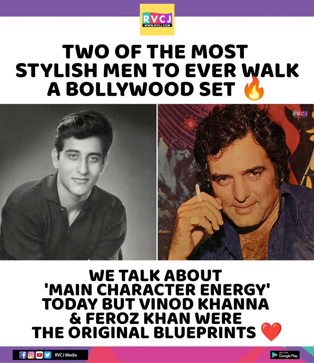 rvcjmovies's tweet image. PAYING TRIBUTE TO TWO GREAT ACTORS OF INDIAN CINEMA ON THEIR DEATH ANNIVERSARY!

#vinodkhanna #ferozkhan #bollywood #indiancinema #bollywoodactors
