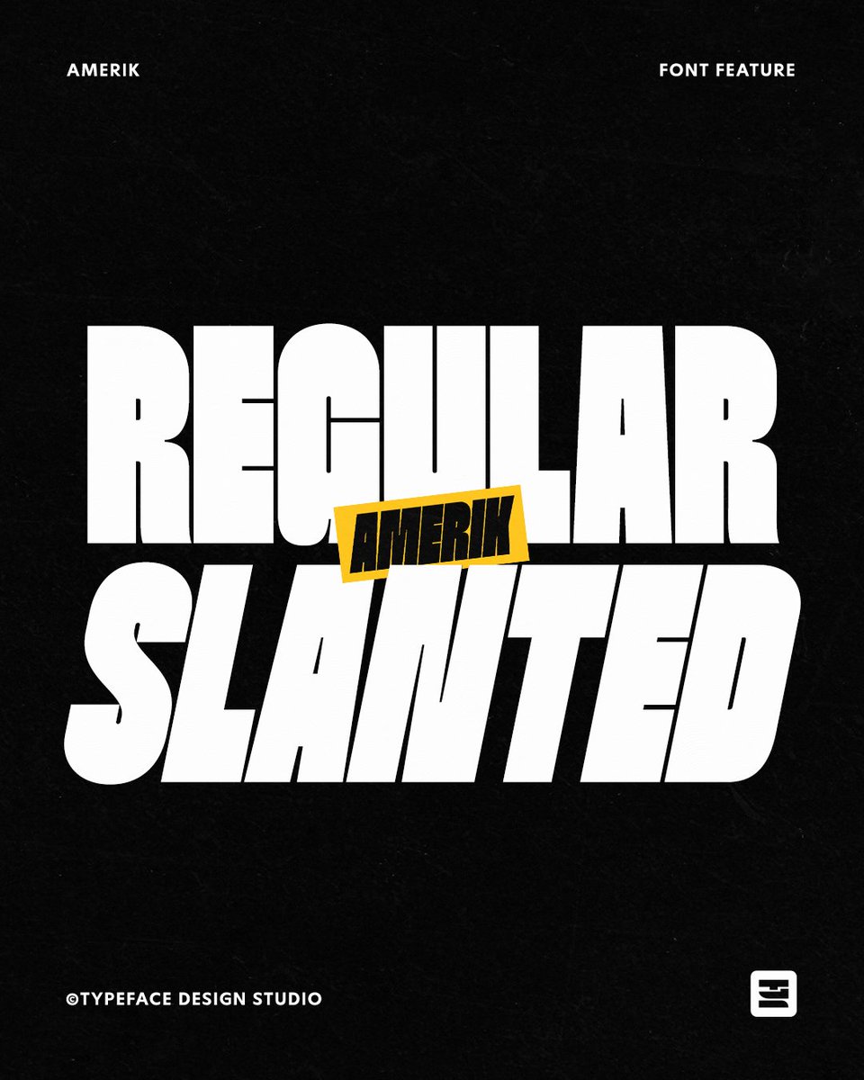 YouWorkForThem's tweet image. Amerik: An Exclusive Sans for Headlines 🚀

The complete family is $10 right now, down from $29, through May 16, 2026.

Download Today:
🔗 ywft.us/288cd628b

#youworkforthem #block #bold #clean #display #poster #sansserif