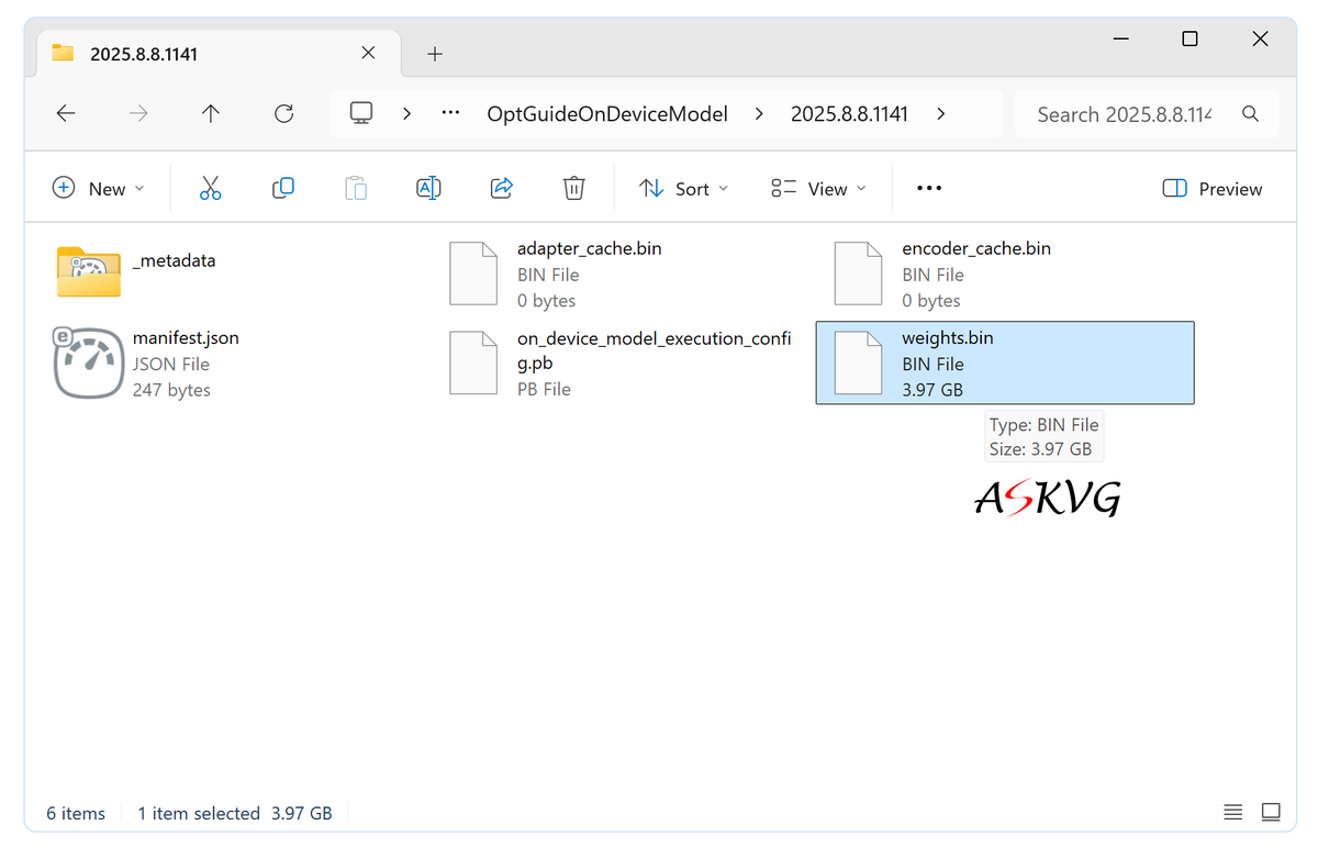 VishalGuptaMVP's tweet image. Worried about the Large "Weights.bin" (4 GB) file present inside "OptGuideOnDeviceModel" folder on C: Drive?

Here's the complete information you need to know about the file and how to delete it!

askvg.com/how-to-get-rid…

#Google
#Chrome
#Windows10
#Windows11
#GeminiNano