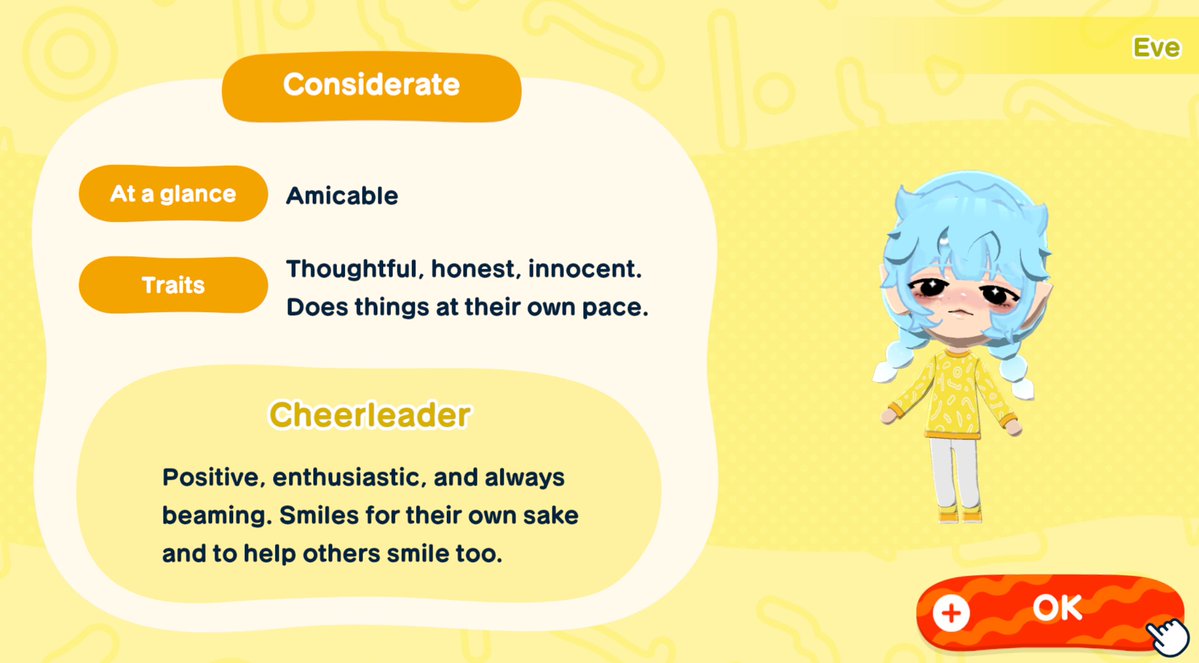 GUYSS I MADE MEE 💙

is this accurate...? 𐔌՞. .՞𐦯

#Vtuber #TomodachiLife #VtuberEN