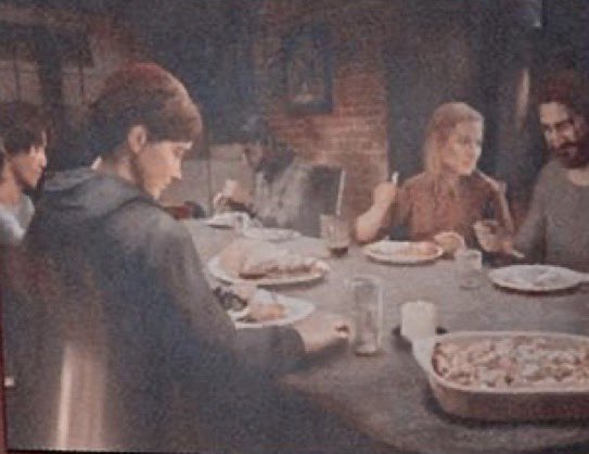 joel sitting alone and eating in silent im gonna cry