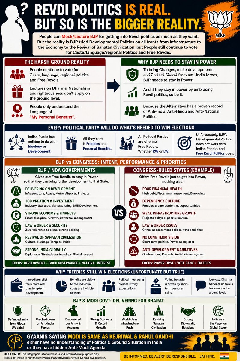 Tirthankar1947's tweet image. #BJP and #Freebies   A Note for the ZERO IQ GC warriors.   #bjpforbengal #bjpjitbebangla