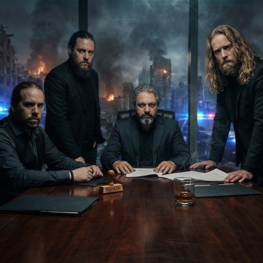 metalmessage's tweet image. "A shiny suit, newly bleached smile – eyes fully doped with dollar Sign$."

Sound familiar? It should.

AVIAN – EXPIRED is out now.
New single 2026
🔗 Link(s) in comments! 

#heavymetal #germany #expired #single