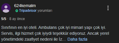 ambulans iyiyse kalınır diye düşündüm. haklıyım bence.