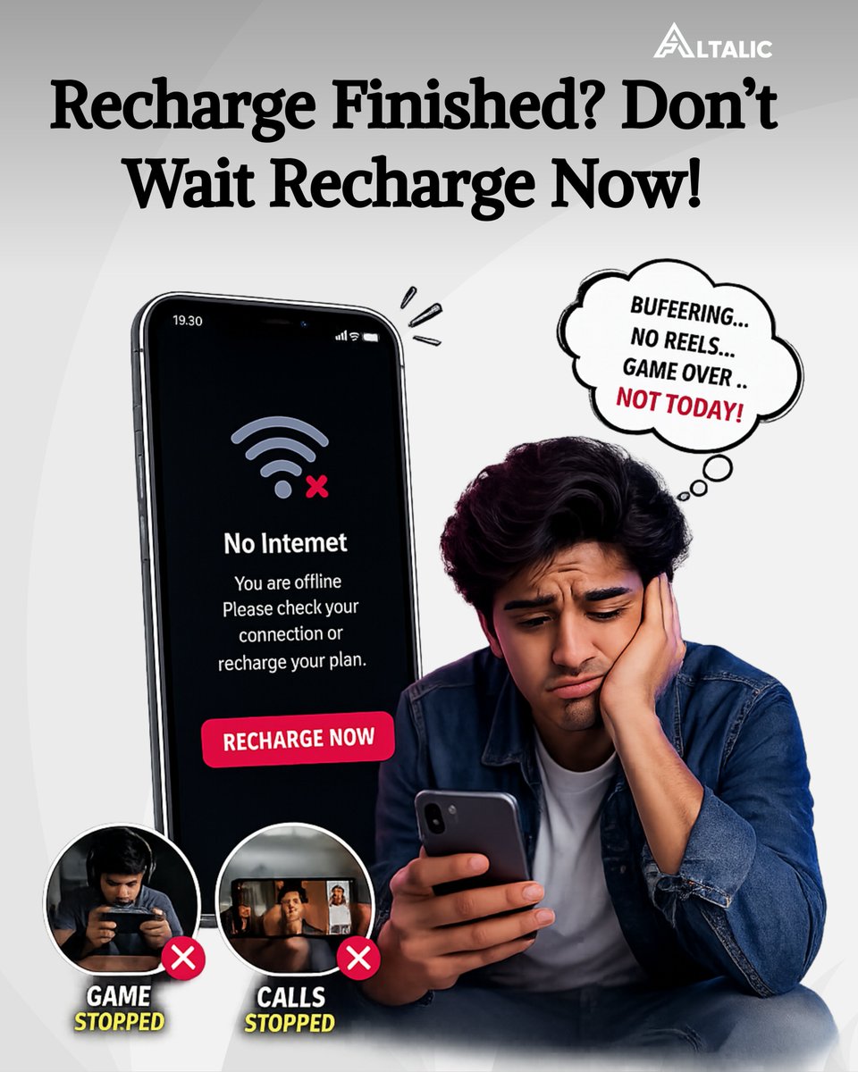 Altalic_'s tweet image. No network, no calls, no fun ❌
Recharge now &amp;amp; keep everything running ✔️

#recharge #mobilerecharge #stayconnected #network #digitalservices #onlinerecharge #techlife #smartphone #instantservice #nowait