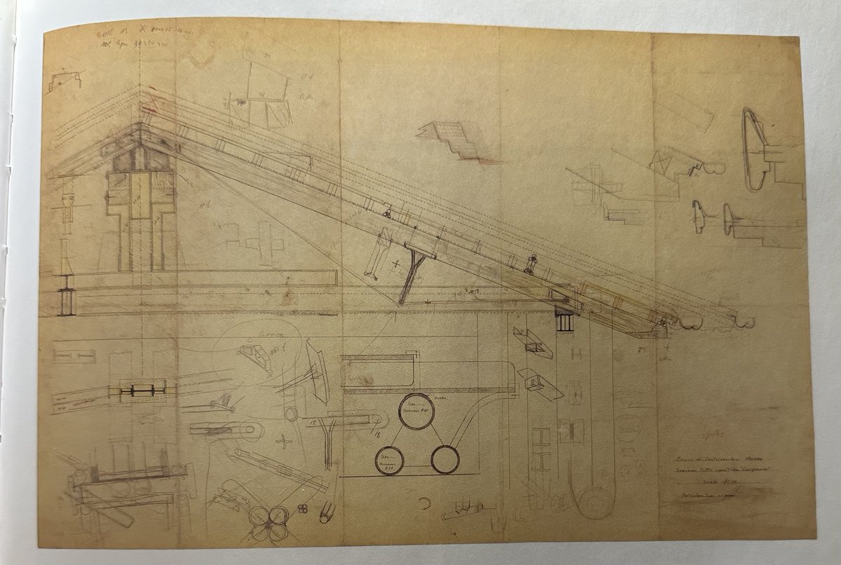 architext14's tweet photo. Scarpa castelvecchio sketches reveal the thought process. The looseness and precision of the pencil. https://t.co/XuoSebNJGR