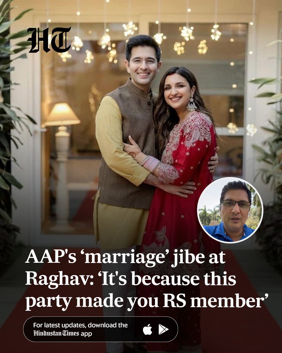 The ongoing rift between the Aam Aadmi Party (AAP) and Raghav Chadha ...