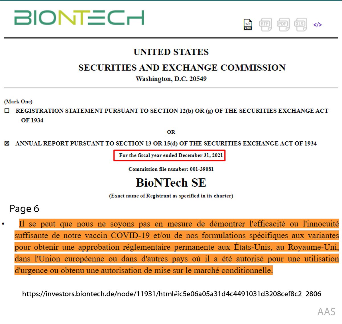 aileastick1's tweet image. Pour tous les abrutis qui n'auraient toujours pas compris.
#Pfizer