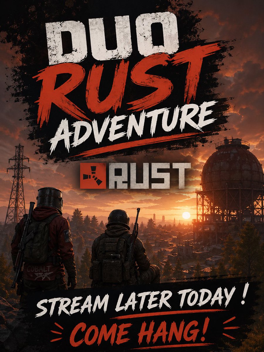 jamiedriftz's tweet image. twitch.tv/jamiedriftz #rust #duos #stream #vibes