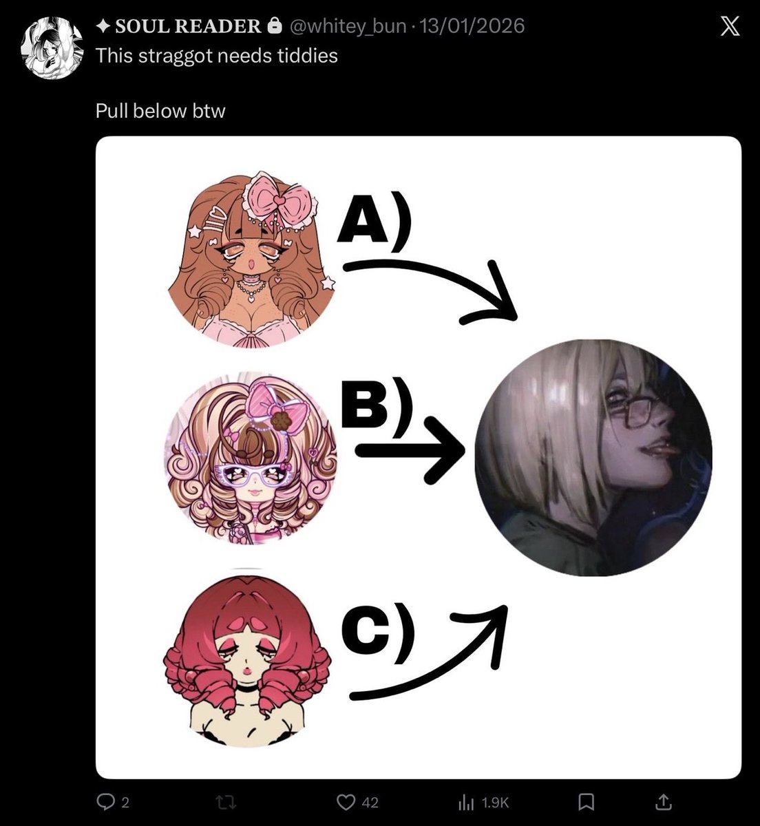 OBSERVATORYY_'s tweet photo. Don't you draw child porn of southpark + deltarune characters and keep on shipping yourself with kids.. 
and aren't you the same  artist who keeps stealing peoples ocs claiming them as yours and making said porn of them and promote your sexual + suggestive art on your tiktok😭 https://t.co/szyCCzzXy5