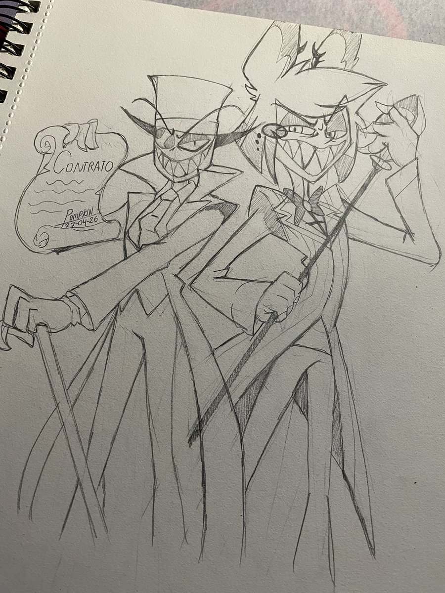 Gold_Adr's tweet photo. VILLAINOUS VOLVIÓ~✨❤️🖤

#villainous #hazbinhotelsketch #fanart https://t.co/AK8n0DqyC5