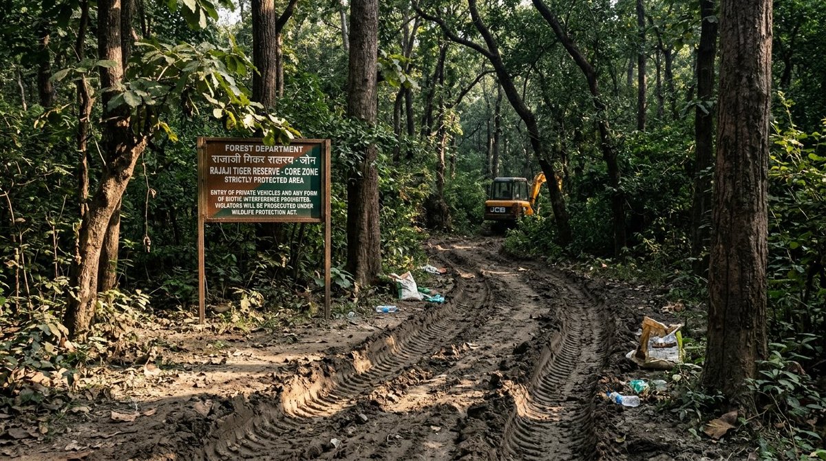 01bheemarmy's tweet image. Environmental concerns have intensified after reported activities inside the core zone of Rajaji Tiger Reserve raising questions about compliance with conservation norms and protection of fragile wildlife habitats.
@moefcc @ntca_india #Environment #Wildlife #RajajiTigerReserve
