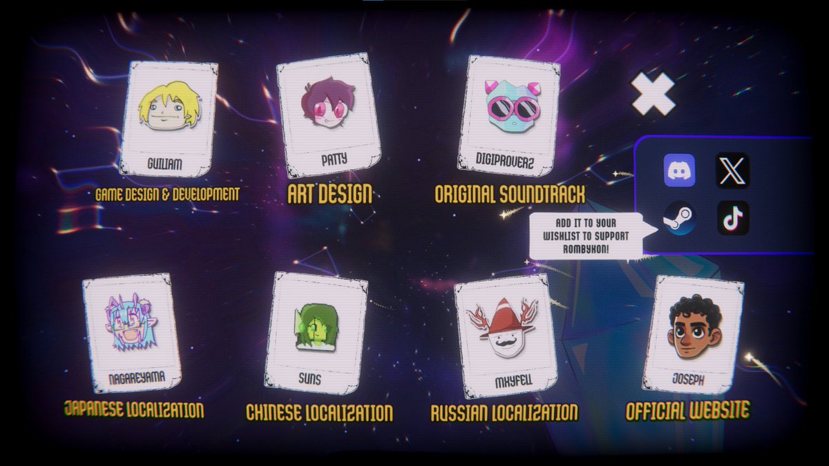 GuiliamGames's tweet photo. Do you want your name to appear in Rombykon’s credits?

Simply leave a screenshot in the comments showing Rombykon in your Steam wishlist, and I’ll add your name!

As a thank-you to everyone supporting Rombykon and adding it to their wishlist, I’d love to include your name in the game’s special thanks section.

I’ve left the Steam link for the game below 👇
#indiegame #gamedev #wishlist