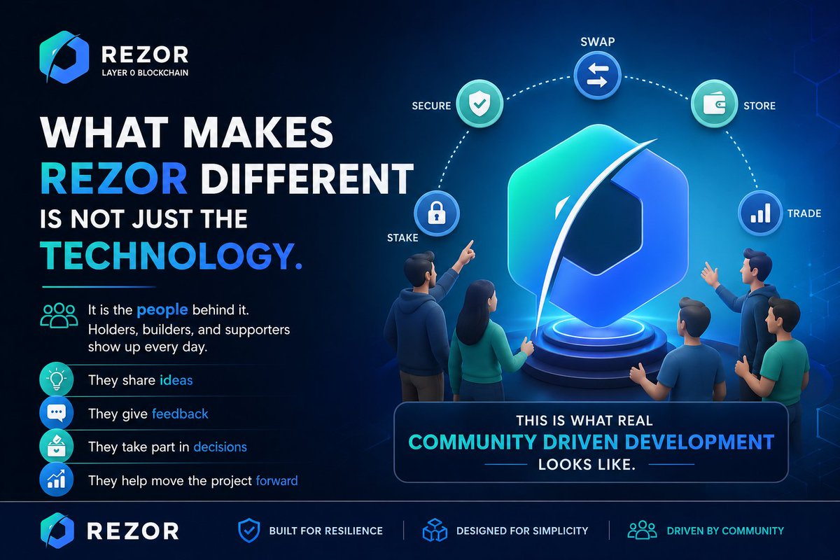 Moonlight17BC's tweet photo. What makes @Rezor_Official different is not just the tech. It is the people behind it

Holders, builders &amp; supporters show up every day. They give feedback, take part in decisions &amp; help move the project forward

This is what real community driven development looks like https://t.co/jBWNG0NChF