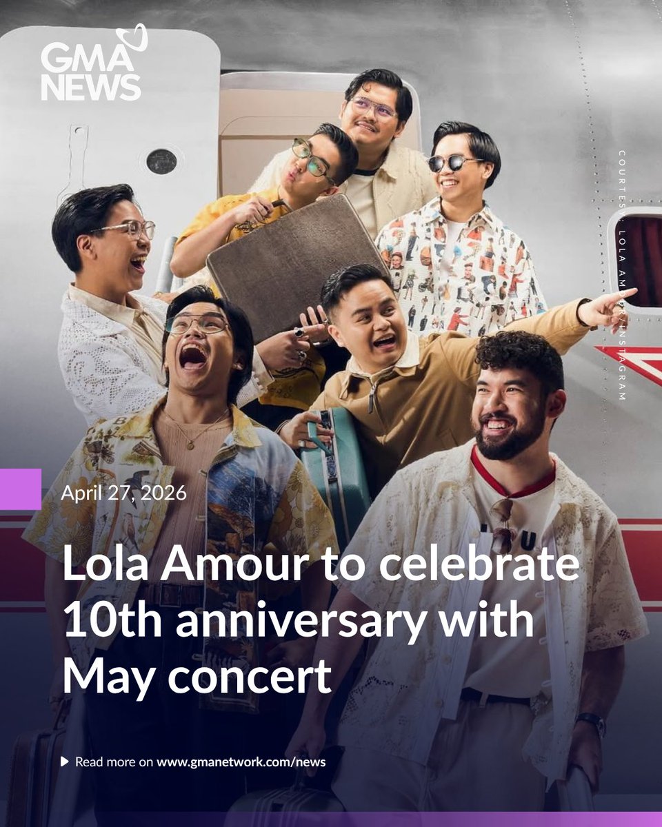 Lola Amour is set to celebrate their 10th anniversary with an exciting concert.

Read more:
gmanetwork.com/news/lifestyle…
