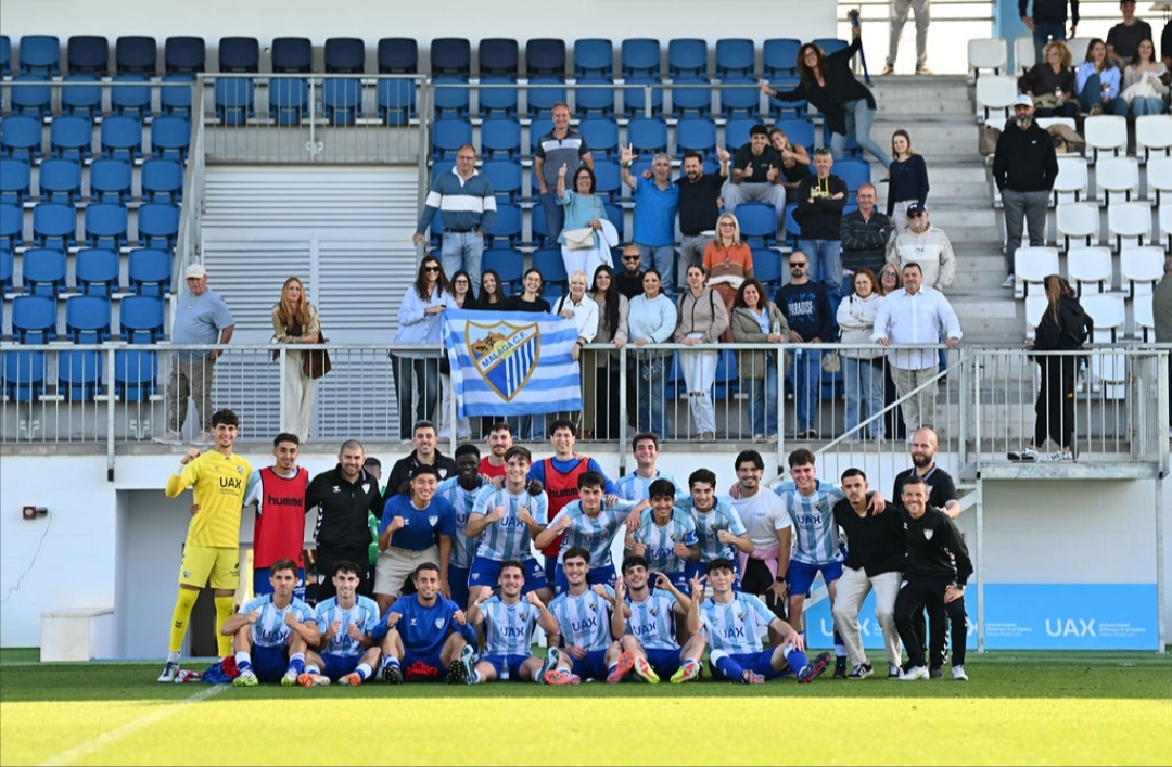 MalagaCF's tweet photo. 𝐀𝐂𝐀𝐃𝐄𝐌𝐈𝐀 𝐌𝐂𝐅 | El Málaga 'C' disputará el playoff de ascenso a División de Honor Senior frente al Mijas Las Lagunas.

¡A por todas, equipo! 💪

𝐑𝐞𝐬𝐮𝐥𝐭𝐚𝐝𝐨𝐬 ➡️ https://t.co/xudIdOcXmo https://t.co/ftxhUWKJbG