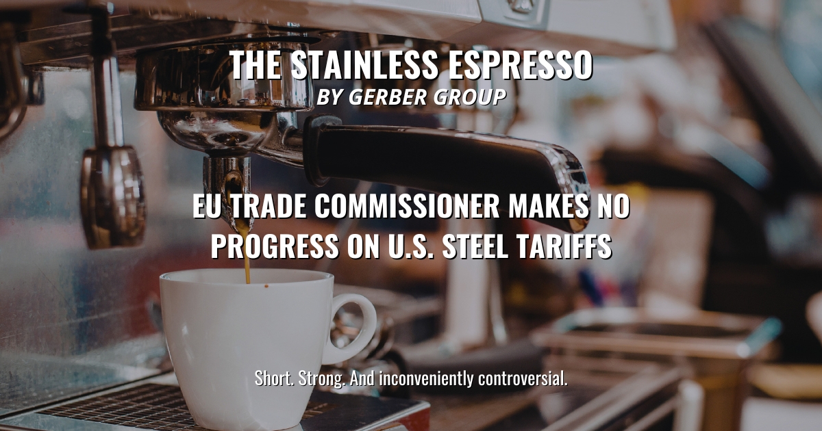 SteelnewsB's tweet image. EU Trade Commissioner Makes No Progress on U.S. Steel Tariffs – Stainless Espresso 
Learn more: steelnews.biz/eu-trade-commi…

#steelmarket #nickel #steelnews #stainlessespresso #stainlesssteel #steelindustry #industry #sme #eu #tariffs #cbam #trade #europe