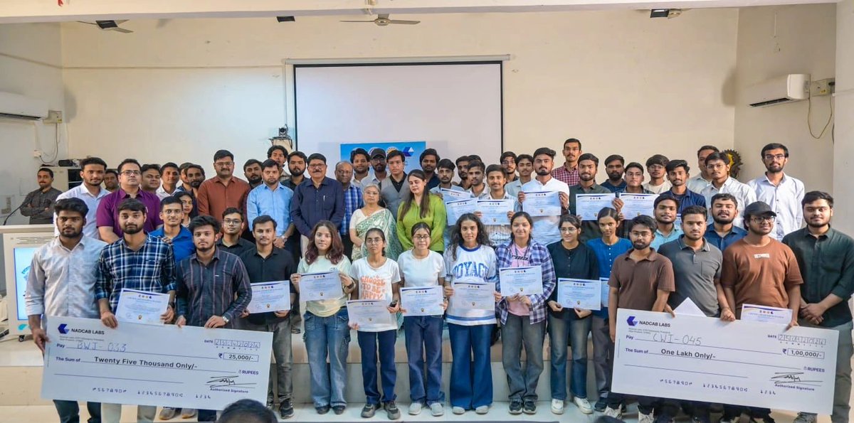 nadcablabs's tweet image. CodeBlock 2026 - Where Ideas Turned into Innovation🚀

Successfully hosted at University of Allahabad with Nadcab Labs, this 2-day hackathon (24–25 April) brought together bright minds to build real-world solutions using AI &amp;amp; Blockchain.

#CodeBlock2026 #Hackathon #AI #Blockchain