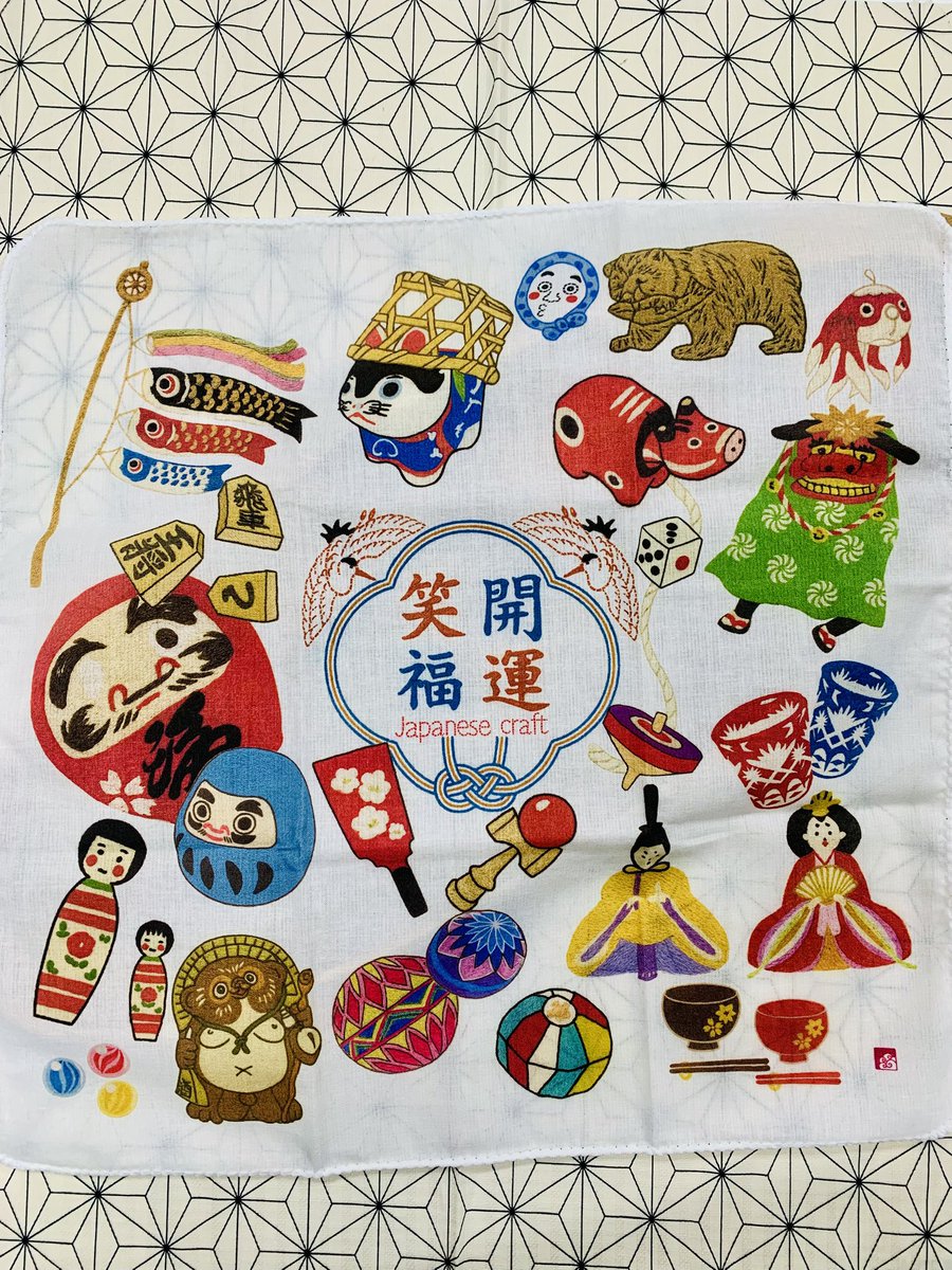 🇯🇵ニッポンのハンカチ🇯🇵 日本を象徴するモチーフを千鳥縫いという