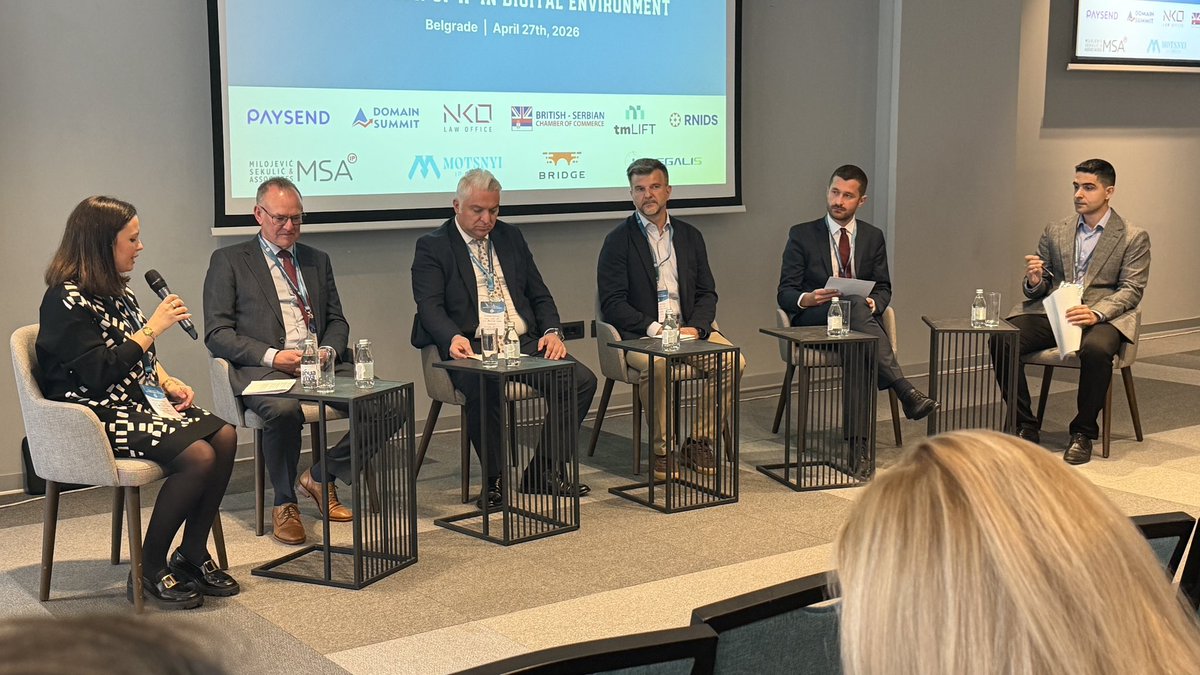 helmutsmeskonis's tweet image. The Protection of IP in Digital Environment conference has started in Belgrade 🇷🇸

Sold out event, full room, and excellent energy already.

Proud to be here with Domain Summit as a partner and DNForum as media partner.

#IP #DomainNames #BrandProtection #Belgrade #DomainSummit