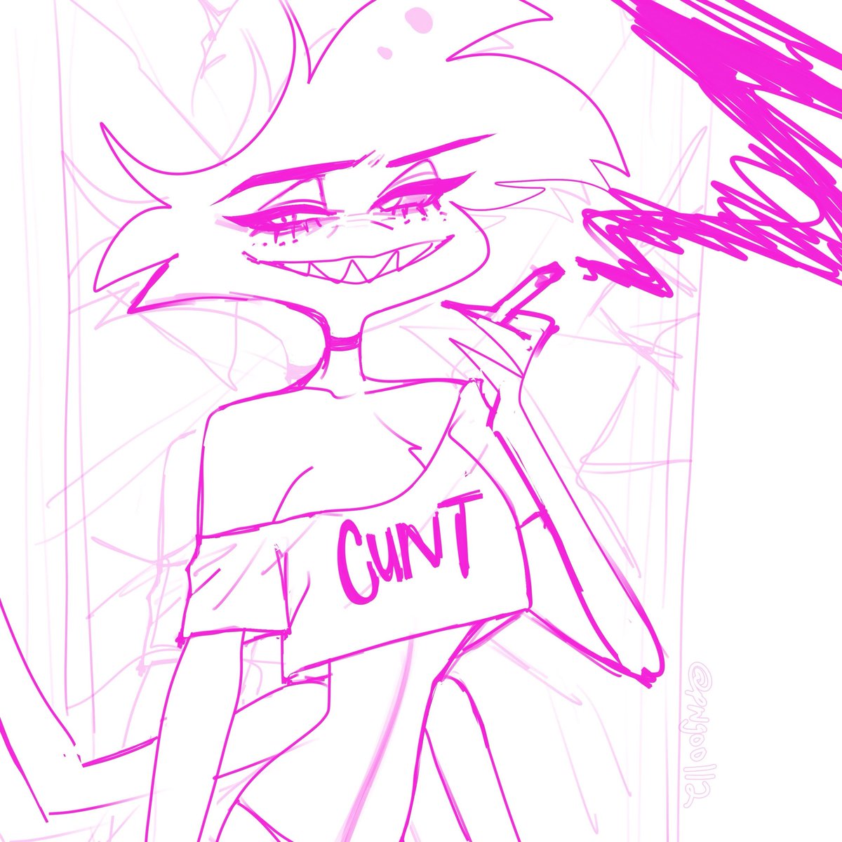 #Angeldust doodles. Self destruction in 3..2..-