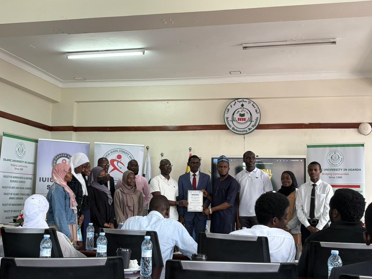 IuiuCancer256's tweet photo. Proud moment as the IUIU Cancer Society executives are officially inaugurated. Together, we commit to raising awareness, promoting early detection, and standing strong in the fight against cancer https://t.co/LkL5X6CwX7