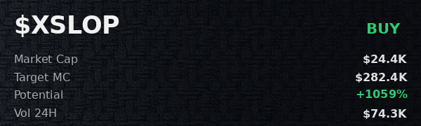 v_pornoza's tweet image. $XSLOP analysis on @iScanLive: should reach $282.4K without issues. buy signal  

 #Solana #Memecoin #Crypto #Degen #PumpFun #AlphaCalls #SolanaMemeCoin