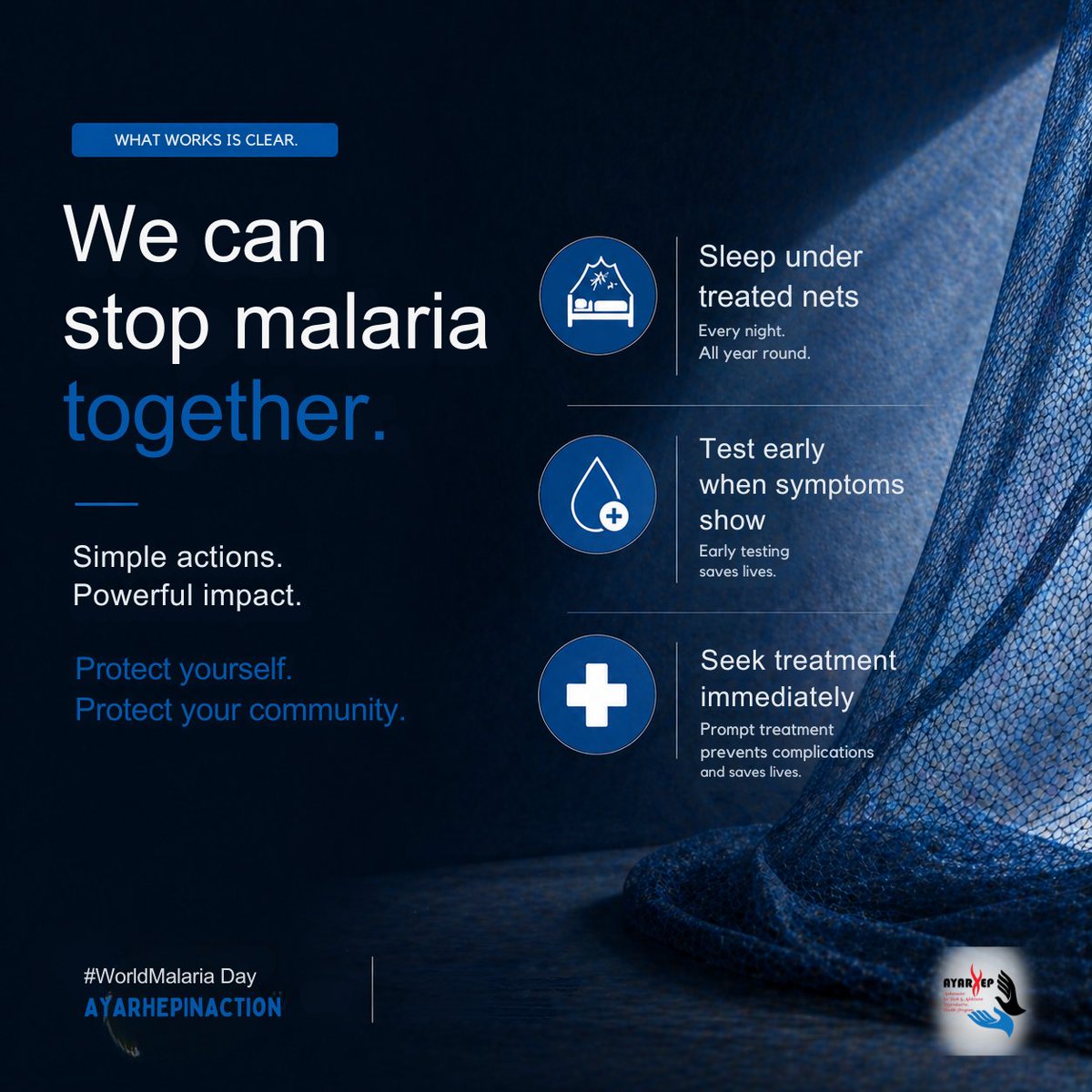 AYARHEP_KENYA's tweet photo. We’ve made progress against malaria. But it’s not gone.

It still shows up in the gaps, missed protection, delayed treatment and limited access.

What works is known. What matters now is consistency.

Ending malaria depends on what we do every day.

#EndMalaria #AYARHEPInAction https://t.co/emvvSeQb8X