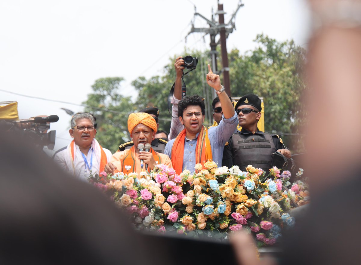Bengal is changing! Today’s road show led by UP CM Sri Yogi Adityanath ...