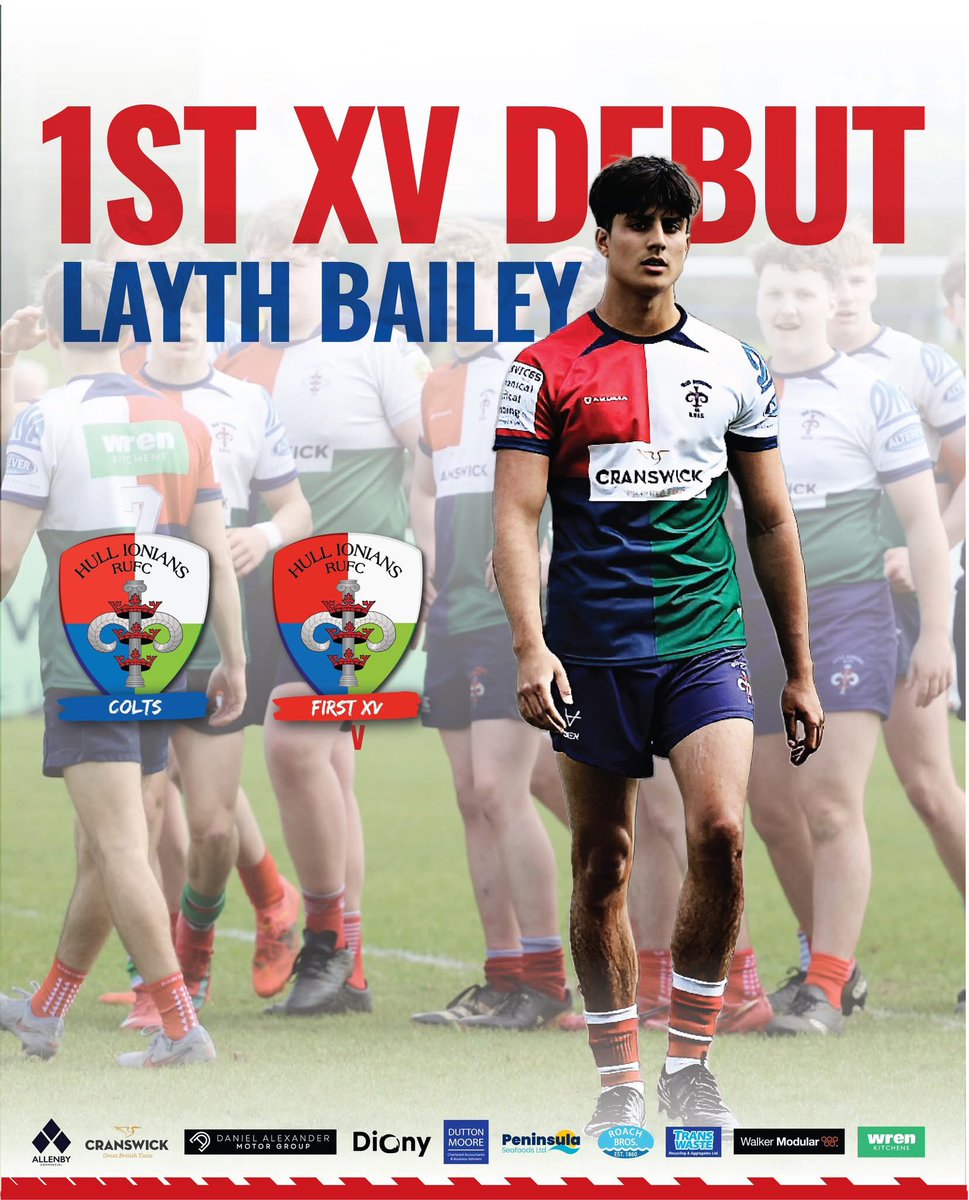 Ioniansrufc's tweet photo. Congratulations to Colt, Layth Bailey, who had his 1st XV debut on Saturday in our final game against Fylde. Great to see emerging talent on the main stage. He did himself, and everyone at Hull Ionains proud!
A great moment to see!!
#UpTheIs https://t.co/vb3XgAf4PZ