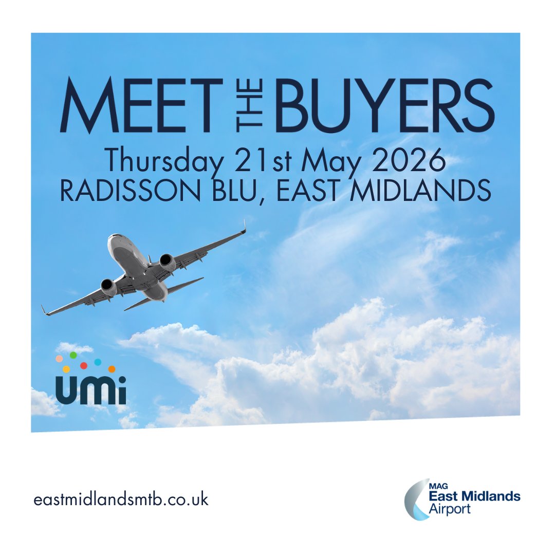 EastMidlandsMTB's tweet photo. Tired of cold calls? 📞

Meet major buyers face to face at East Midlands Airport Meet the Buyers
🗓️ 21 May | Radisson Blu, East Midlands Airport

Save time, cut costs, build connections, and secure new opportunities

🔗 https://t.co/7UQz7g9B7Y
#EastMidlandsMTB https://t.co/GIh5L8MZS5