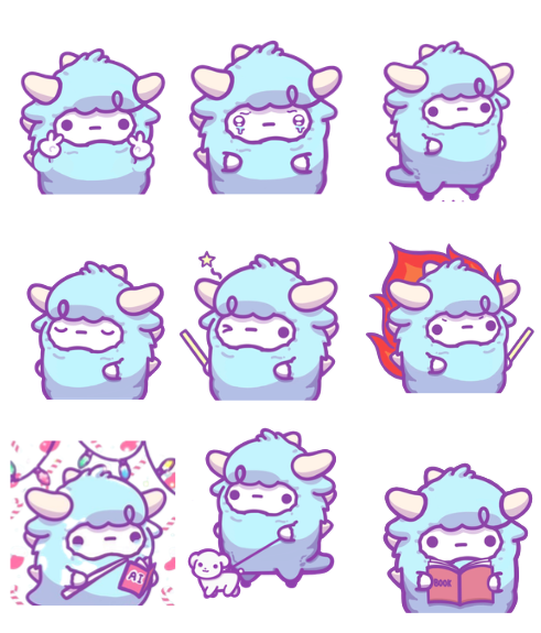 wad0427's tweet photo. おおーすごい！！なんて可愛さ🐏
2次創作可能なのでどんどん使ってください！！

今なら拡散もしますよ！
素材も置いときます！ https://t.co/PZ53hLvwIq
