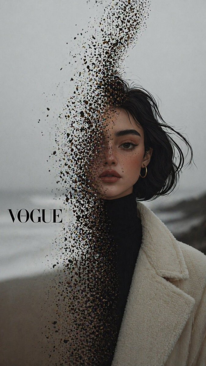 Fading Beauty: The Disintegration of Perfection - PromptGather image 1
