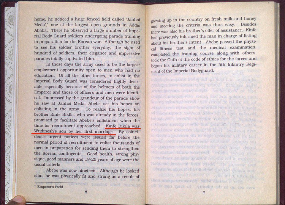 Zeyede1264's tweet photo. @TrungTPhan Abebe Bikila was Amhara btw. His biological father was Demissie, Bikila was his stepfather. https://t.co/RHWSUL8MJm