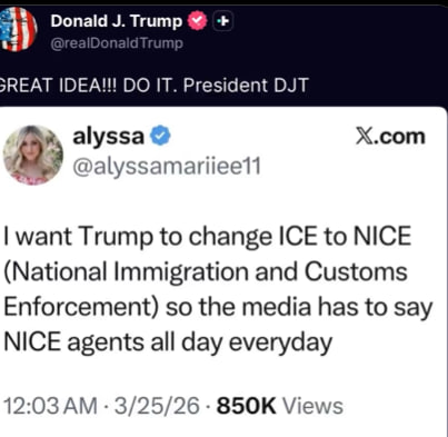 The Alice tweet media