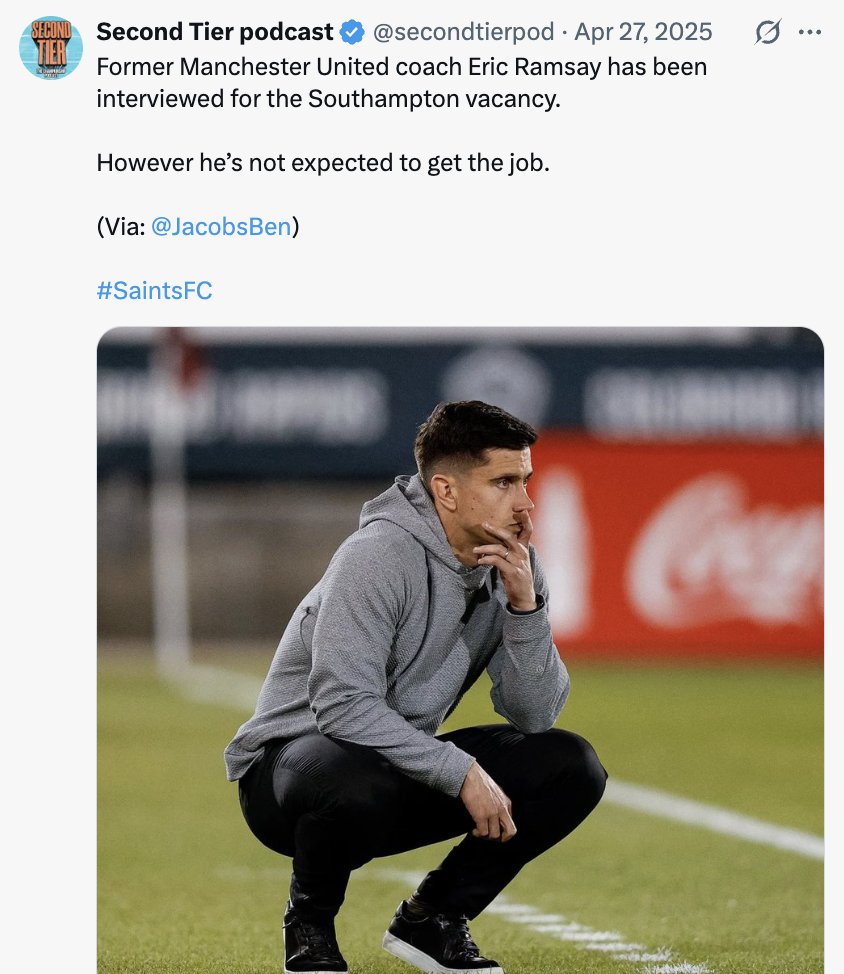 Second Tier podcast tweet media