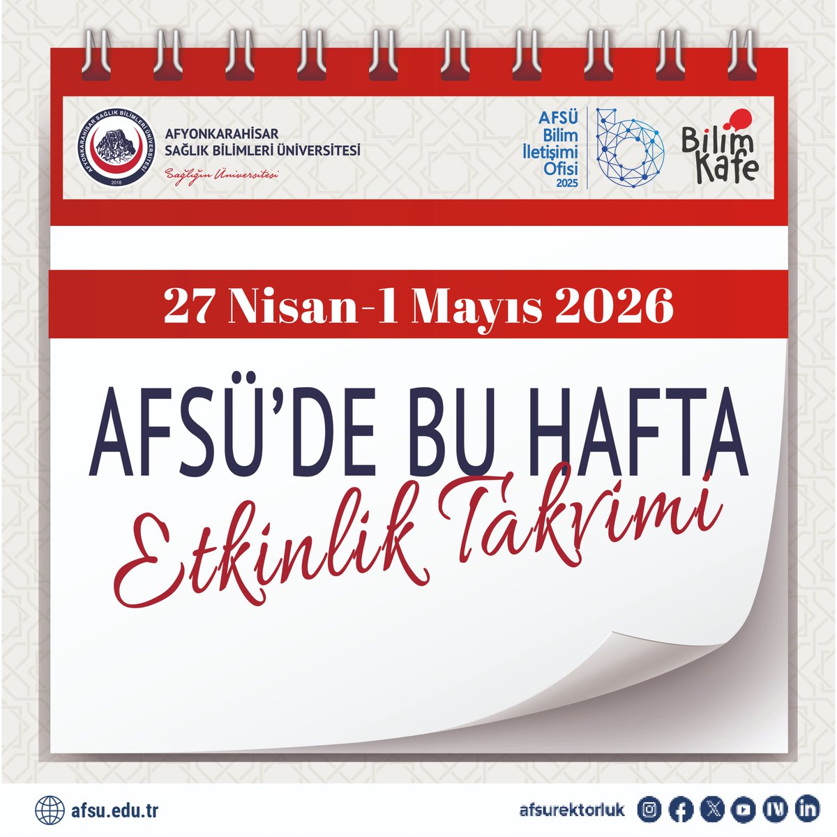 Afyonkarahisar Sağlık Bilimleri Üniversitesi tweet media