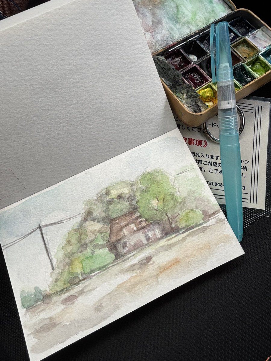 taro3298's tweet photo. 病院の待ち時間スケッチ。
#水彩 #透明水彩 #watercolor https://t.co/b3OKaPgAm1