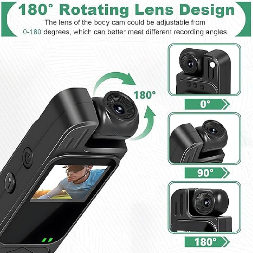 DitCompany's tweet image. Body Camera with Audio and Video Recording,Mini Body Cam with 180° Rotating Lens, Motion Detection &amp;amp; Night Vision, HD 2K Wearable Bodycam for Law Enforcement, Hiking and Outdoor Sports (2K)
#mini #cam #wearable #portable #lightweight #compact